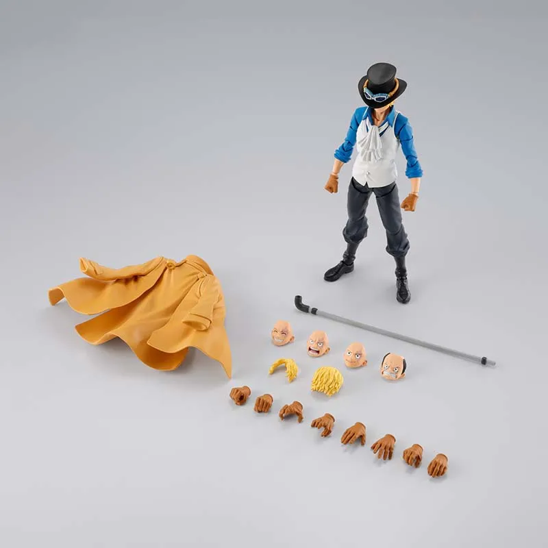 Bandai One Piece Anime Figure SHF Sabo Luffy Romance Dawn Nami Zoro Gum Option Parts Shanks Action Figures Toys For Boys Gift - Image 4