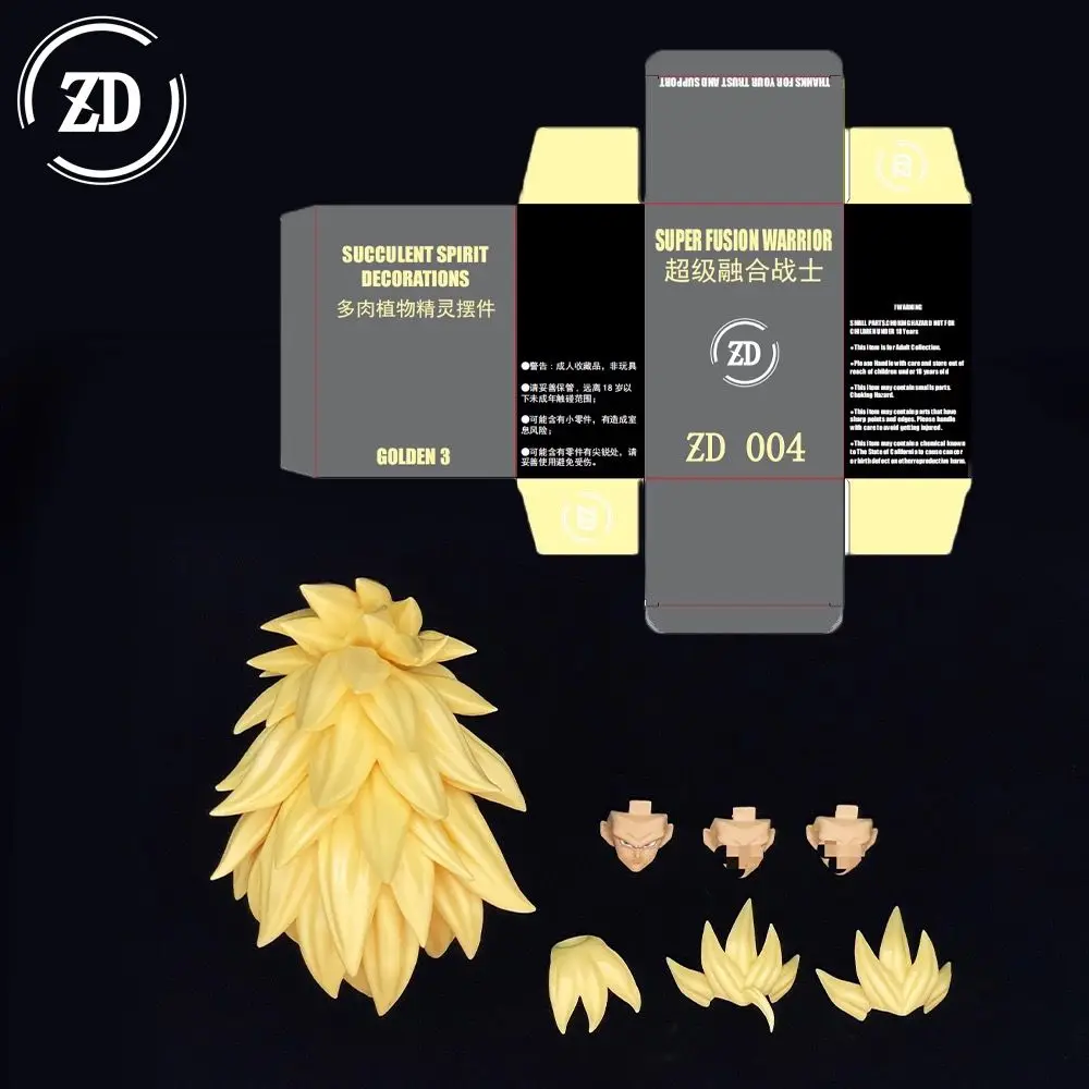 New Zd Studio Dragon Ball Shf Super Saiya Ssj3 Vegito Bardock Son Goku Goku Black Gogeta Head Accessories Kit Birthday Toy Gifts - Image 4