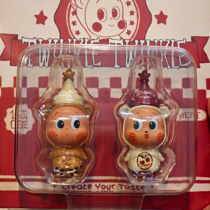Limited POPMART TWINKLE TWINKLE Create Your Taste Mike Tea&cherry Series Blind Box Kawaii Anime Figure Caixa Caja Christmas Gift