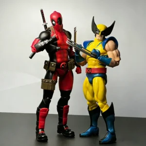 Marvel 1/12 MAF 082 Deadpool Action Figures X-Men Movable Joints Interchangeable Heads Toy Collectable Anime Model Ornament Gift