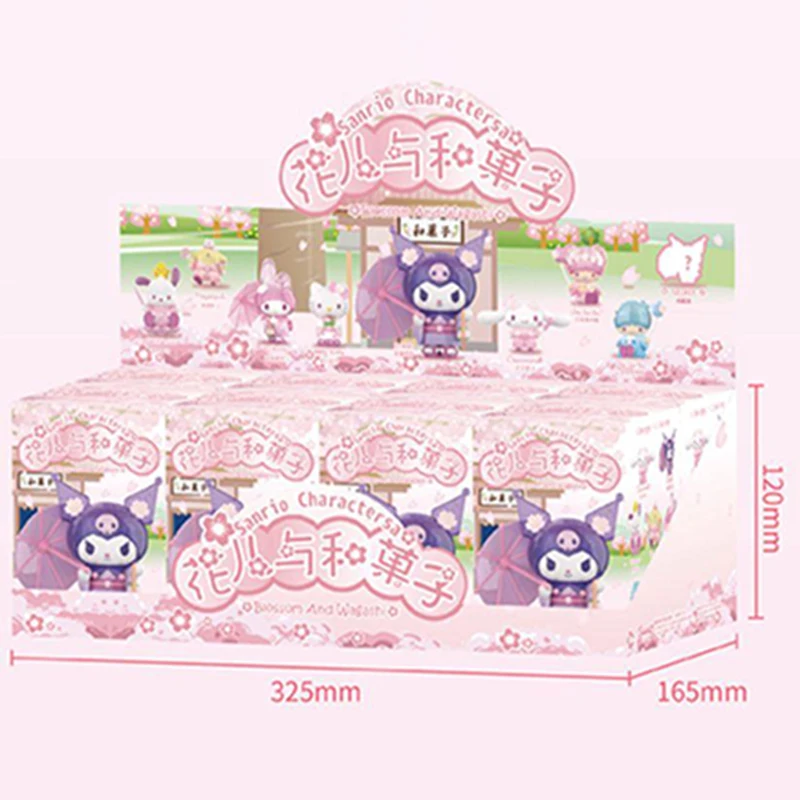 Sanrio Blossom And Wagashi Series Blind Box Cute Kuromi Cinnamoroll Melody Pocahcco Pompompurin Action Figure Suprise Bag Toys - Image 13