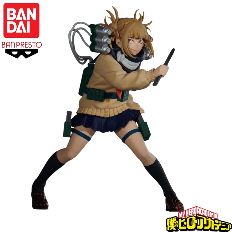 In Stock Original Bandai Banpresto My Hero Academia Toga Himiko Anime Characters Model Toy Birthday Present Garage