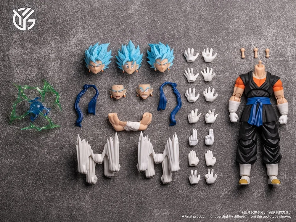 IN STOCK New YGmw Studio OC Toys 07 Vegetto Anime Action Figure Dragon Ball SHF Vegito SSJ Super Saiyan3.0 Figure Body Model Toy - Image 3