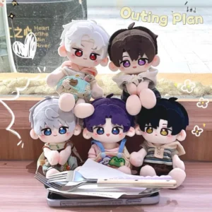15cm Love And Deep Space Game Doujin Doll Rafayel Xavier Zayne Sylus Caleb Pounding Body Cotton Doll Girl Fans Birthday Gifts