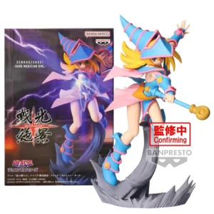 20CM BANDAI Anime Game Yu-Gi-Oh! Duel Monsters Atem Figure Battle Light Series Dark Magician Girl Model Toy Doll Action Figure