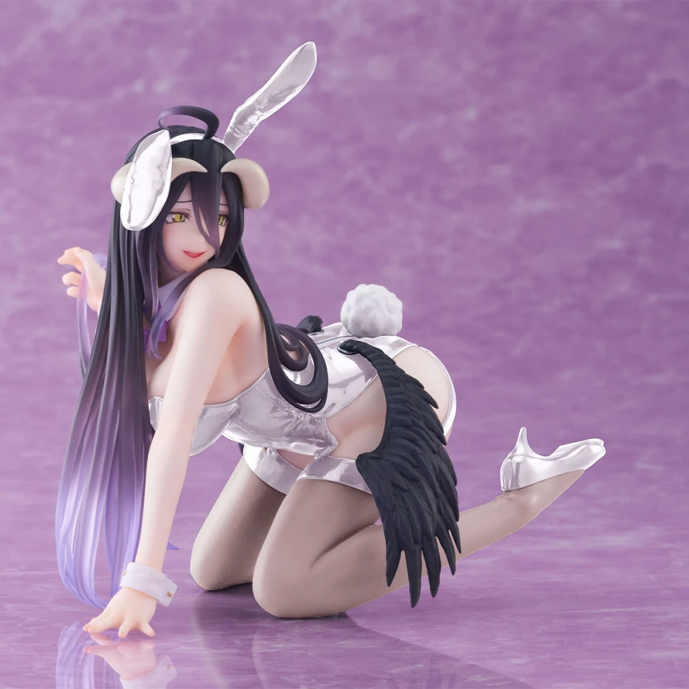 Anime Albedo Figure Rabbit ear succubus Action Figure beautiful girl model PVC desktop ornaments Collection toy Gifts 12cm