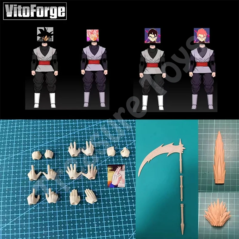 New VitoForge Studio Zamasu Figure Dragon Ball Super Saiyan Son Goku Son Gohan Black Zamasu Anime Action Figures Toys Gifts