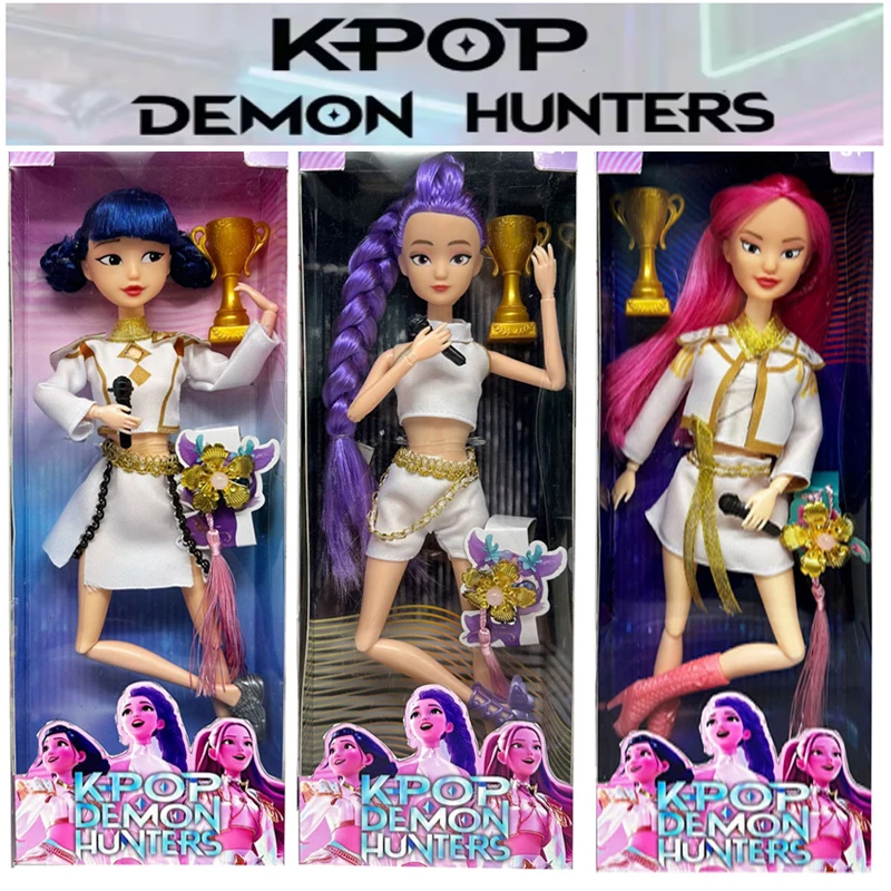NEW Doll Toys Kpop Demon Hunters Action Figure Toy Rumi Mira Zoey Beautiful Princess Baby Girl Dolls Plastic DIY Toy for Girls - Image 3