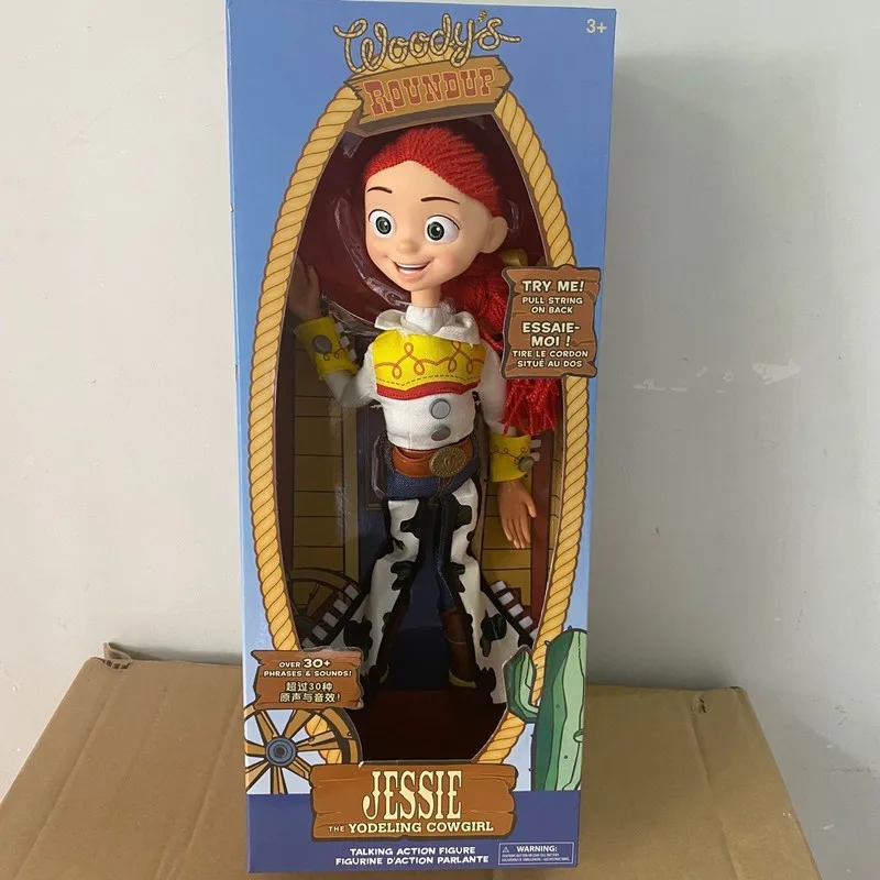 2025 In Stock New Toy Story 4 Talking Woody Jessie Action Figure Sing Soft Cute Anime Figure Decoration Birthday Model Toy Gift - Image 5
