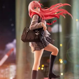 28cm Darling In The Franxx Zero Two Anime Uniform Ver Anime Figure Collectible Figurine Desktop Decoration Gift For Otaku