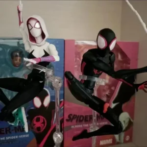 Anime Spider-man Shf Figuarts Miles Morales Gwen Action Figures Gwen Spider Woman Figurine Spiderman Figure Pvc Model Doll Toys