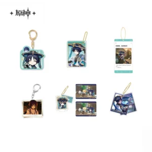 Sunsyea Official Genshin Impact Merch From miHoYo Wanderer Keychain Pendant Anime Collection