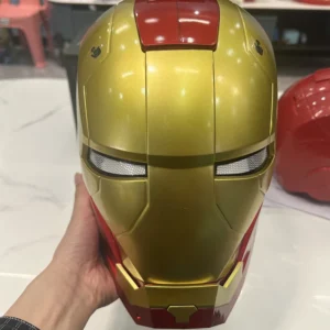 2025 New Iron Man Helmet Mk5 Jarvis Helmet Luminous Manual Opening And Closing Wearable Cool Children'S Cosplay Mask Toy Gift