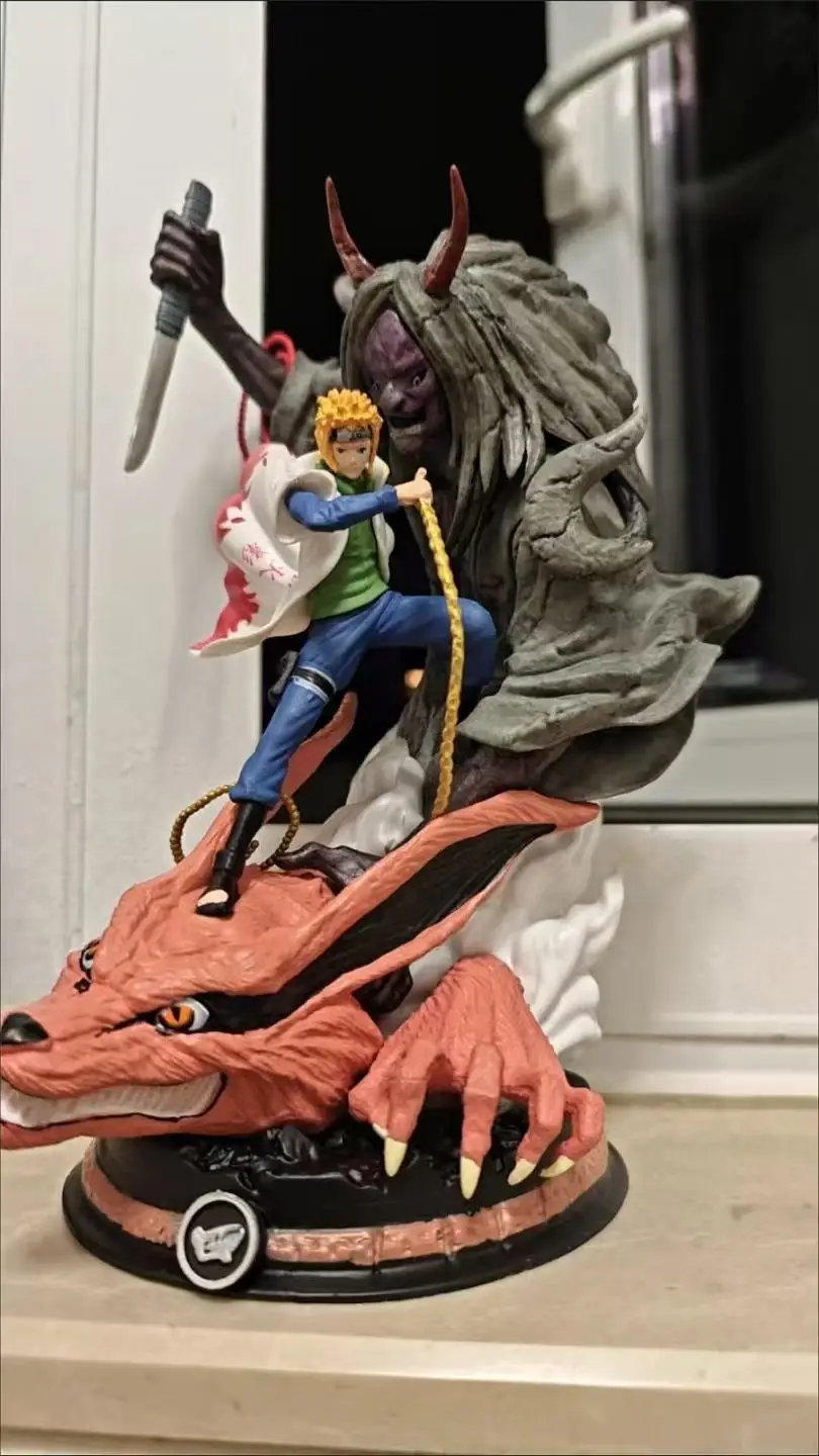 New 29cm Naruto Anime Yellow Flash Namikaze Minato Action Figures Pvc Gk Statue Model Desktop Decoration Collection Toy Gifts - Image 5