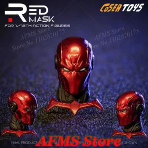 COSER TOYS 1/12 Male Soldier Head Sculpt Red Hood Comics Series Superheroes Head Model Fit 6inch VTOYS Action Figure Body