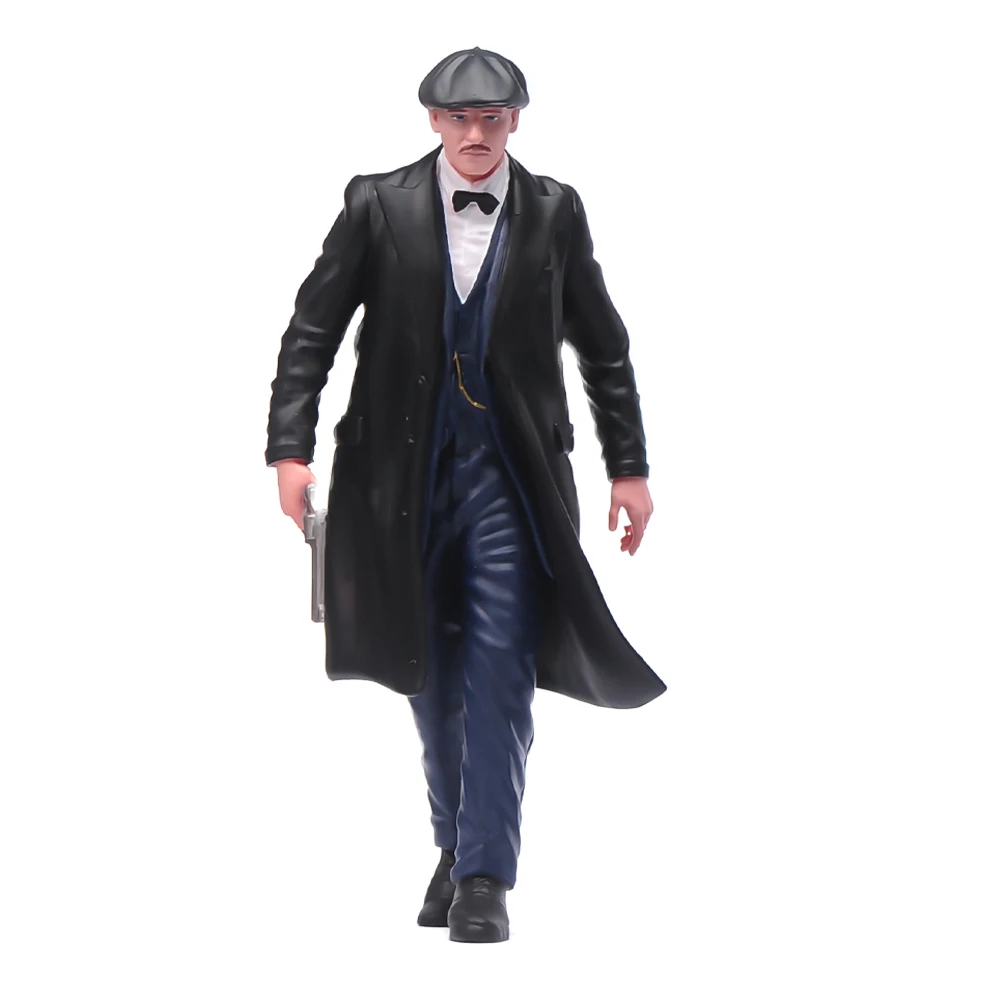 Miniature 1/18 1/24 1/43 1/64 1/87 Gangster Man Wearing Duckbill Hat Holding Gun Painted Figure Model Toys Mini Scene Props - Image 9