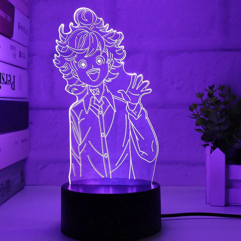 Genshin Impact 3D LED Night Lights Anime Figure Aether Lumine Hu Tao Keqing Klee Qiqi Desk Lamps Kids Kawaii Bedroom Decoration - Image 25