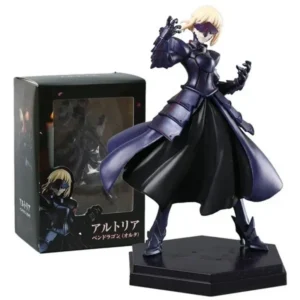 Fate Stay Night Grand Order Anime Figure - 18CM Artoria Pendragon Saber Alter Black Cherry Armor PVC Action Collectible Toy Gift