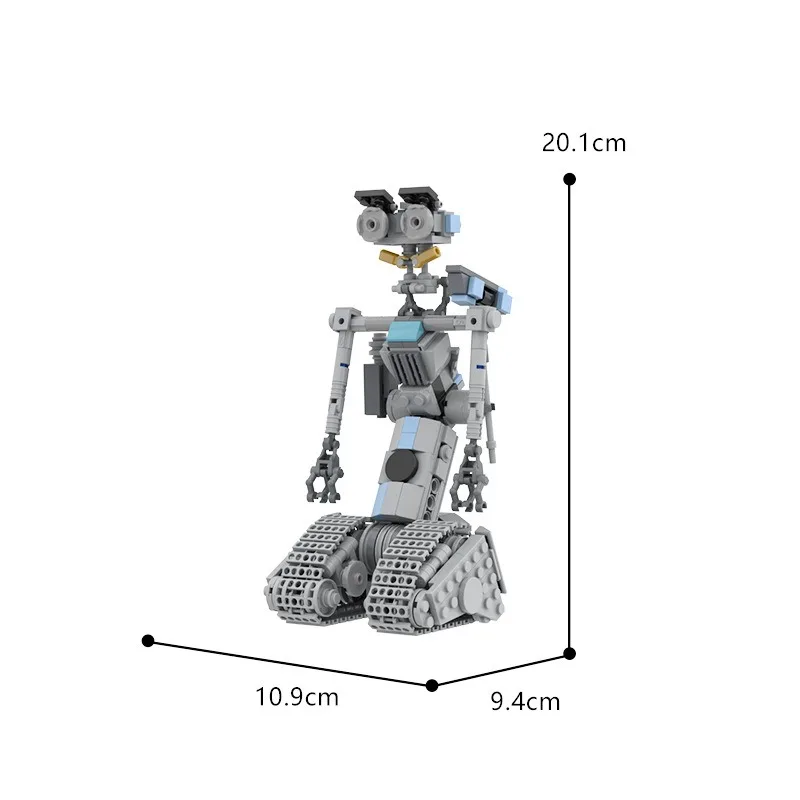 Hot Johnny 5 Robot Toys Classic Movie Short Open Circuit Figures Robot Model Building Kit Decor Building Bricks Set Toys Box - Image 6