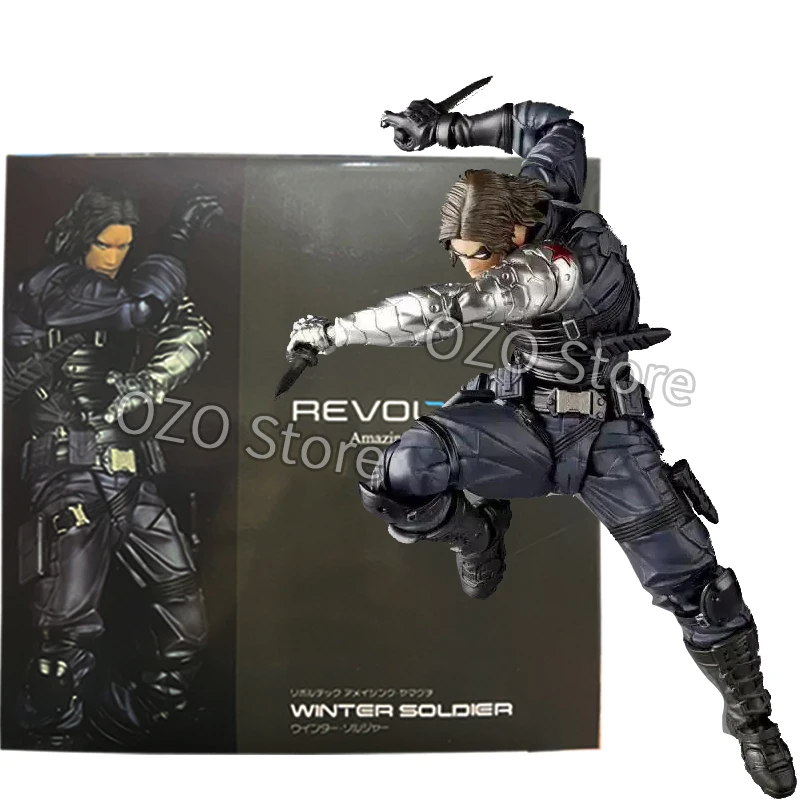 Moon Knight Figure Revoltech AMAZING YAMAGUCHI Avengers Marc Spector Winter Soldier Action Figurine PVC Movable Model Toys Gifts - Image 8