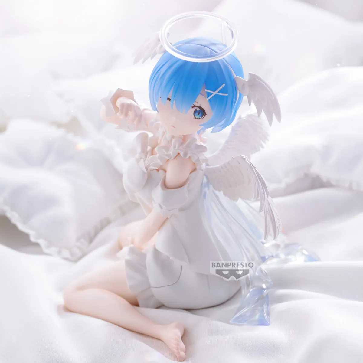 BANPRESTO Re: Life A Different World From Zero -Relax Time- Ram Rem Sweet Angel Ver. PVC 13CM Anime Action Figures Model Toy - Image 3