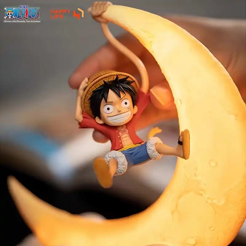 One Piece Original Luffy Night Light Anime Peripheral Desktop Decoration Magnetic Control Moon Lamp Children Funny Holiday Gifts - Image 3