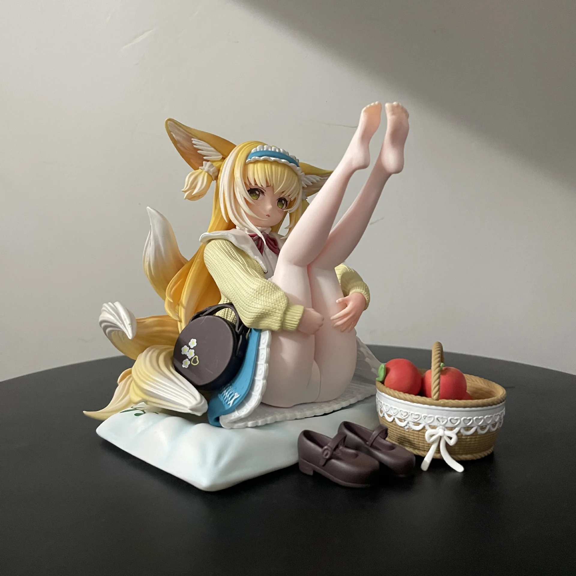 Arknights Suzuran Spring Song Picnic Theme Anime Figure Fox girl Statue Desktop Decoration Gift​
