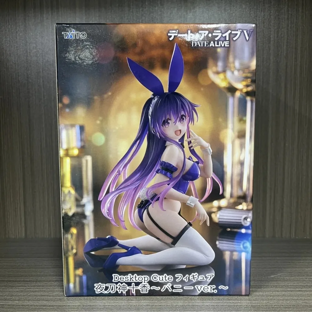 In Stock Taito Original Genuine Date A Live IV Desktop Cute Figure Yatogami Tohka Bunny Ver. 13cm Collections Model Toy Figures