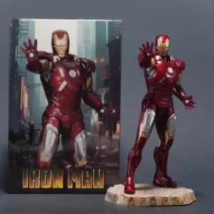 Marvel Anime Movie Statue Collection Iron Man Black Panther Premium Action Figures Desktop Ornament Pvc Toys Boy Surprise Gifts