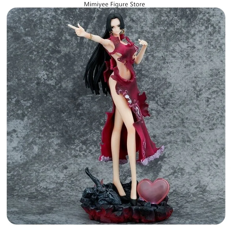 30cm One Piece Boa Hancock Standing Pose Anime Figure Model Statue With Base Desktop Decoration Gift