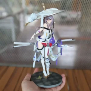 25cm Anime Nikki Red Lotus Victory Goddess Anime Gk Model Handmade Trendy Play Statue Periphery Collection Ornament Toy Gift