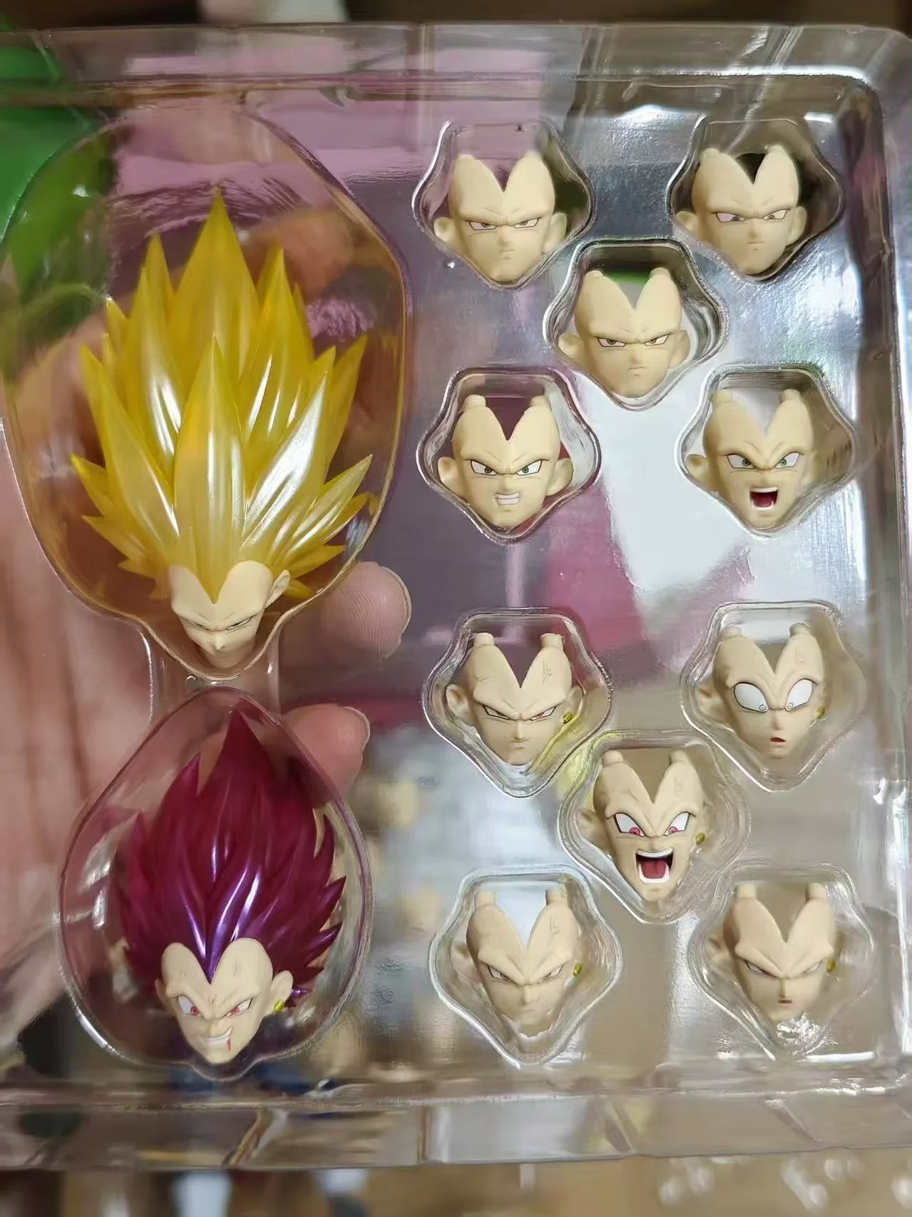 New Product RECUSTOM Studio Dragon Ball Z Destruction God Vegeta Heads Accessories Headsculpt Anime Action Figure Toys Gifts - Image 4