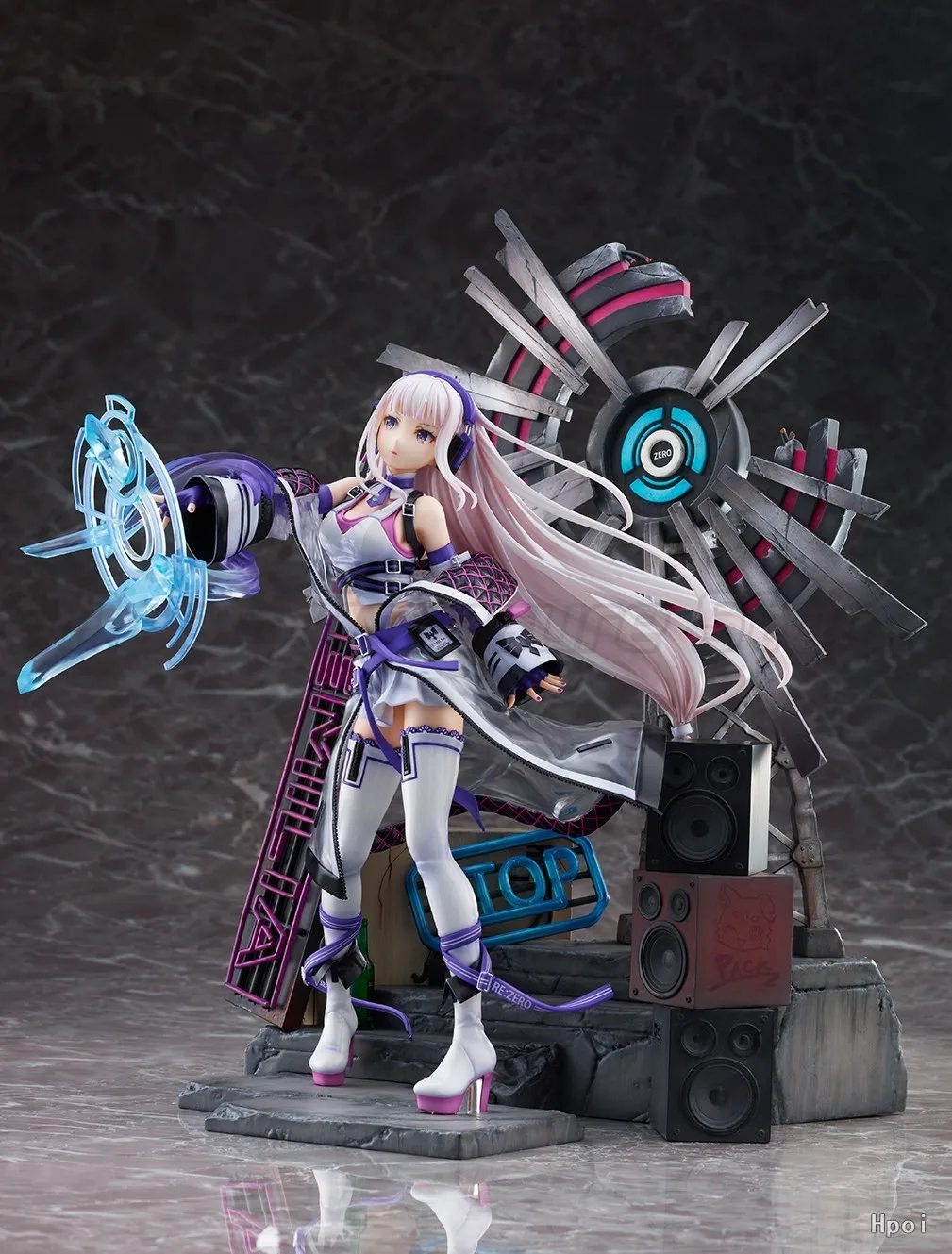 【MT】Original Alpha Satellite EStream Re: ZERO Starting Life in Another World REM Emilia RAM Neon City 1/7 Scale Figure Toy Model - Image 6
