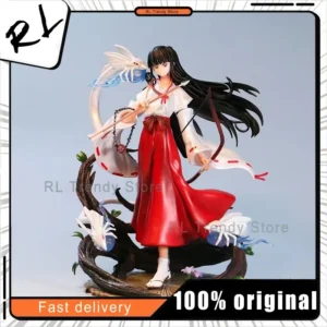 Inuyasha Kikyo Phoenix Ver. Anime Action Figure - Collectible Standing Pose Scene Desktop Decoration Gift for Anime Fans