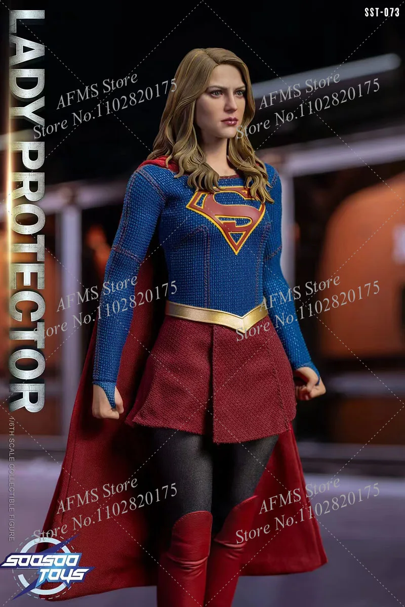 Soosootoys SST-073 1/6 Women Soldier Supergirl Kara Zor-El Melissa Benoist Full Set 12Inch Action Figure Model Collection Toys