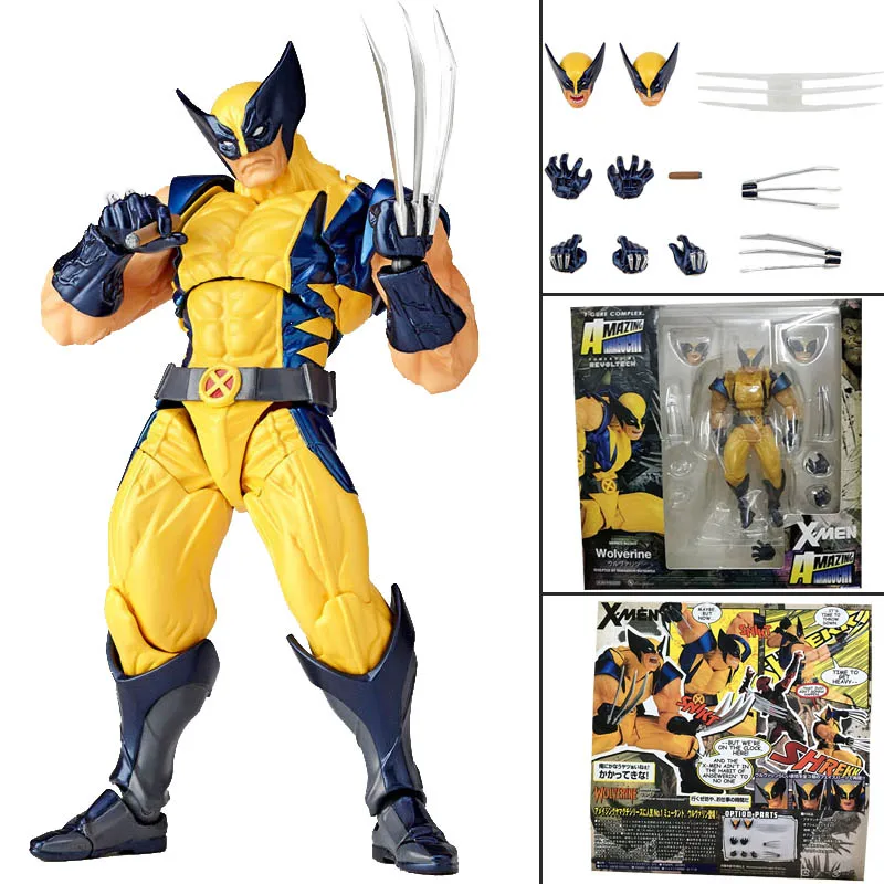 DC Amazing Yamaguchi Revoltech Deadpool GAMBIT X-MEN Magneto Batman Dark Knight X-Men Wolverine Logan Howlett Action Figure Doll - Image 18