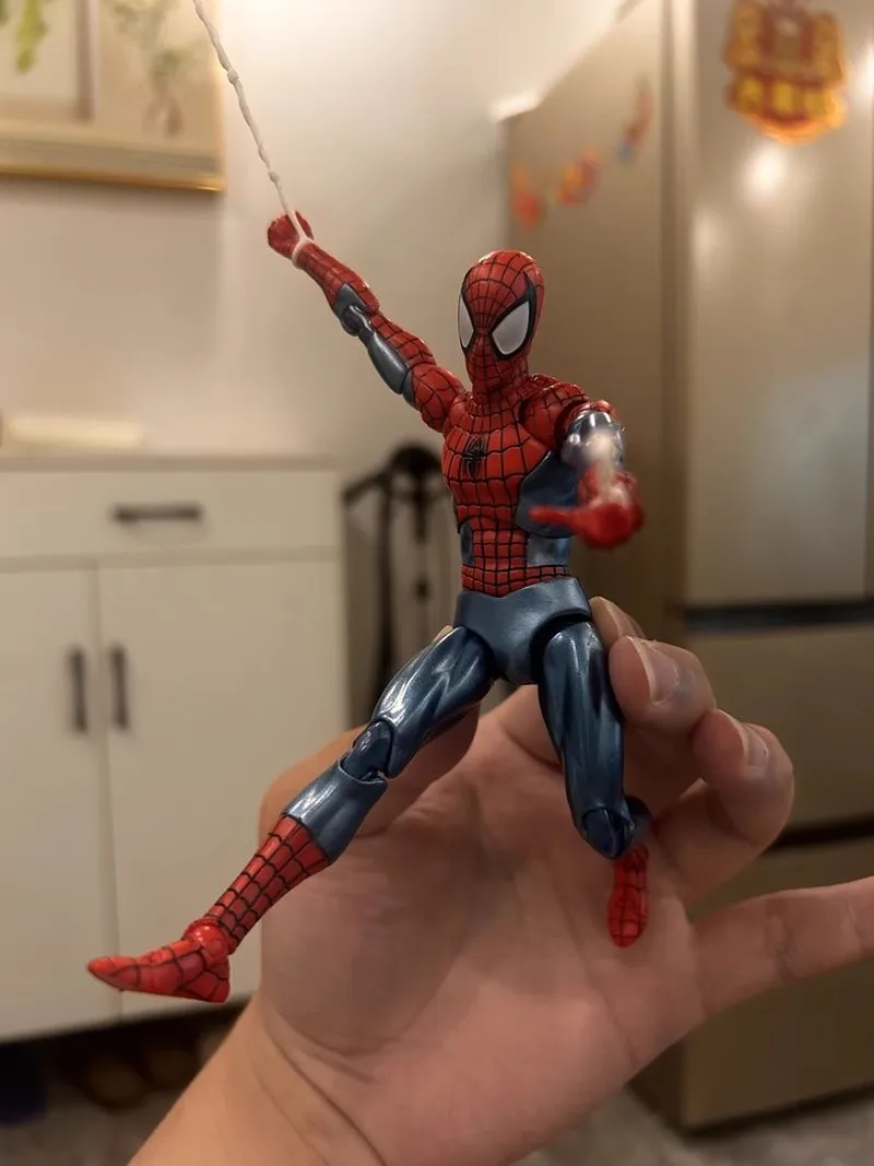 Hot CT Toys SpiderMan Mafex 075 Figure The Anazing Spiderman Comic Ver Mafex 185 Action Figure Figurine Model Toys Kids Gifts - Image 6