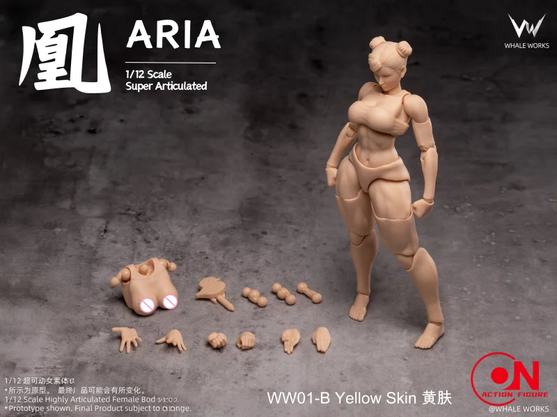 WHALE WORKS WW01/02 1/12 Scale Female Body Action Figure And Movable Eye For 6inch Female Soldier Doll - Image 9