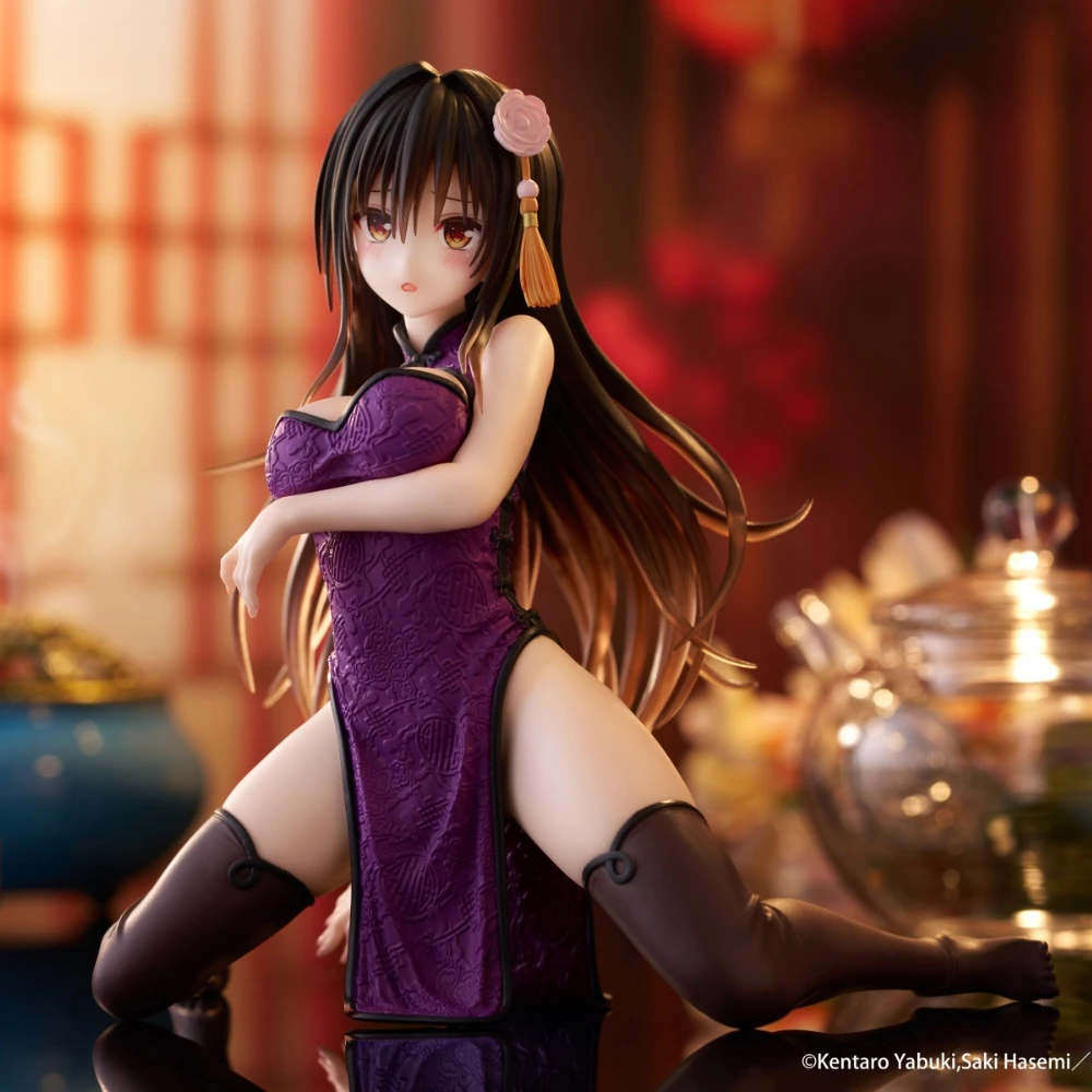 In Stock Taito Original Genuine To Love-Ru Darkness Desktop Cute Figure Kotegawa Yui Chinese Dress Ver. 13cm Model Toy Figures