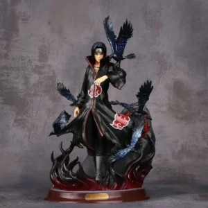 2025 Hot Naruto Crow Hall Itachi GK Uchiha Itachi Statue Anime Figure Model Desktop Ornament Hand-made Collection Brithday Gift