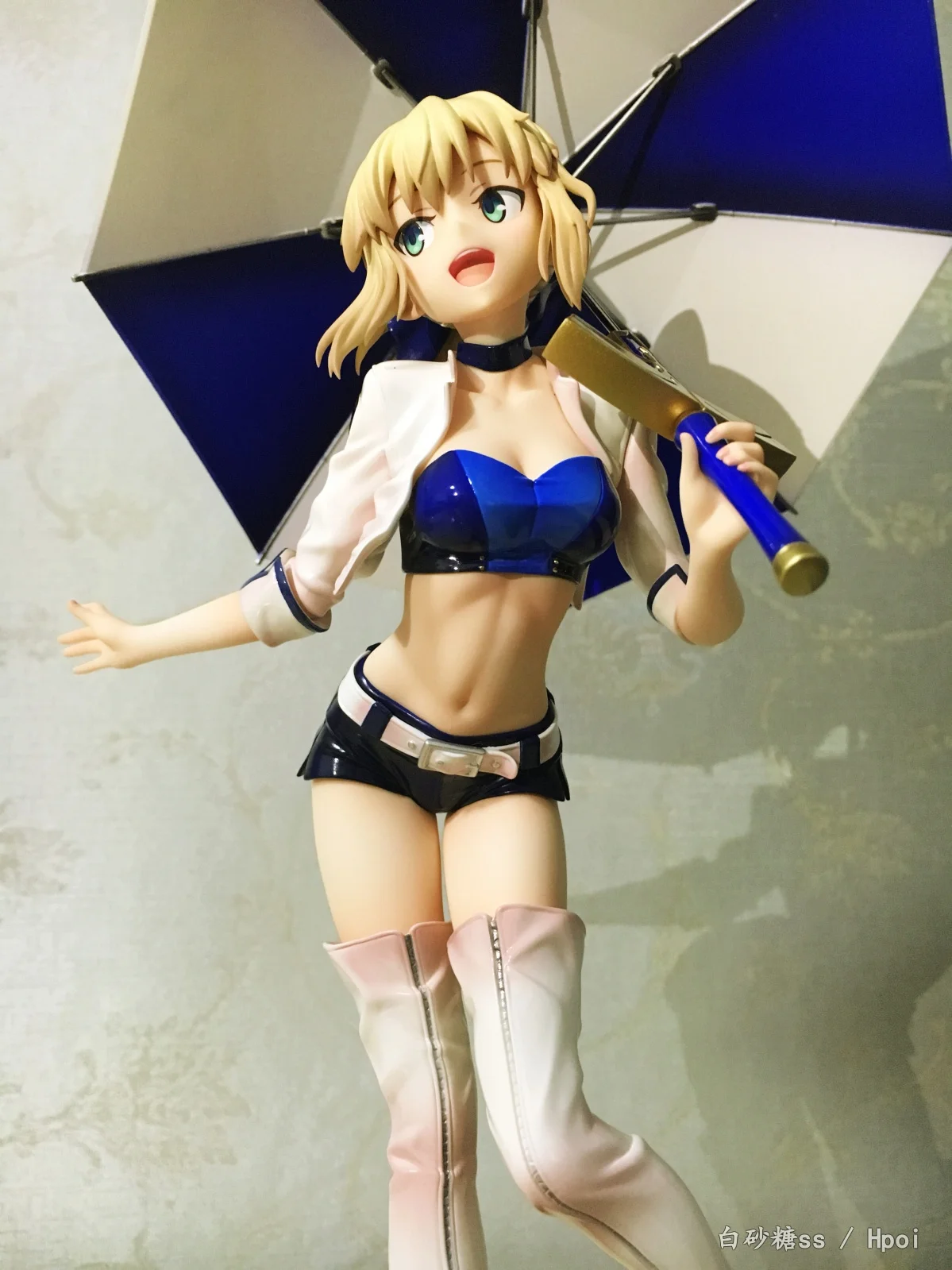 24CM Anime Fate/Stay Night Unlimited Blade Works Altria Pendragon Saber Figure TypeMoon Racing ver  1/7 Model Toy Doll Figure