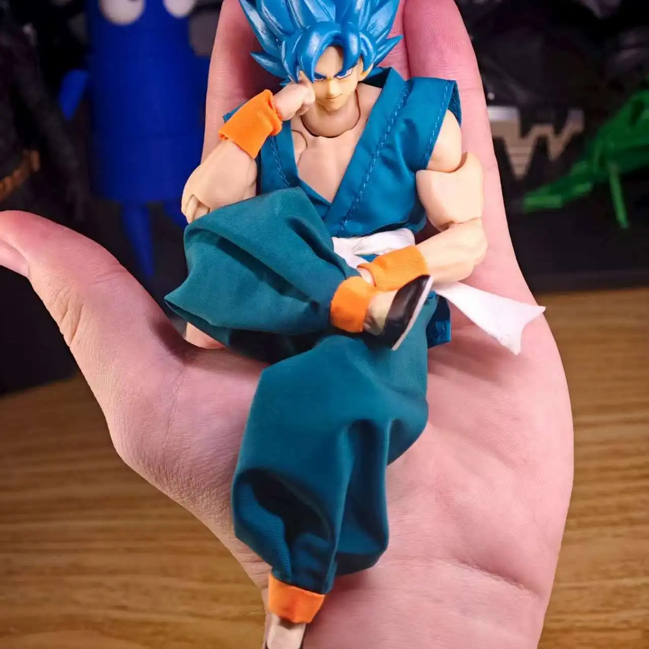 Dragon Ball Shf Series Son Goku Action Figure - Daoist Robe Orange Blue Uniforms Training Suit Accessories Collectible Toy Gift - Image 5