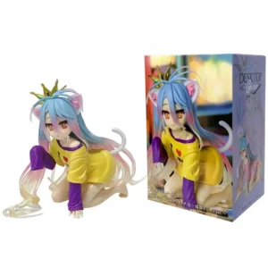Anime TAiTO NO GAME NO LIFE Shiro PVC Figures Desktop Cute Ornaments Collection Models Toys Desktop Cute Holiday Gifts In Stock
