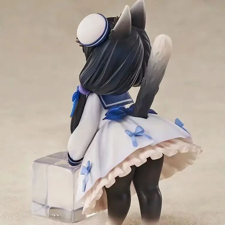 RIBOSE STAR Anime Girl Figure 12cm Cute Tabby Cat Model Tea Time Cat Tea Pot Cat PVC Decoration Model Collection Doll Kids Toys - Image 4