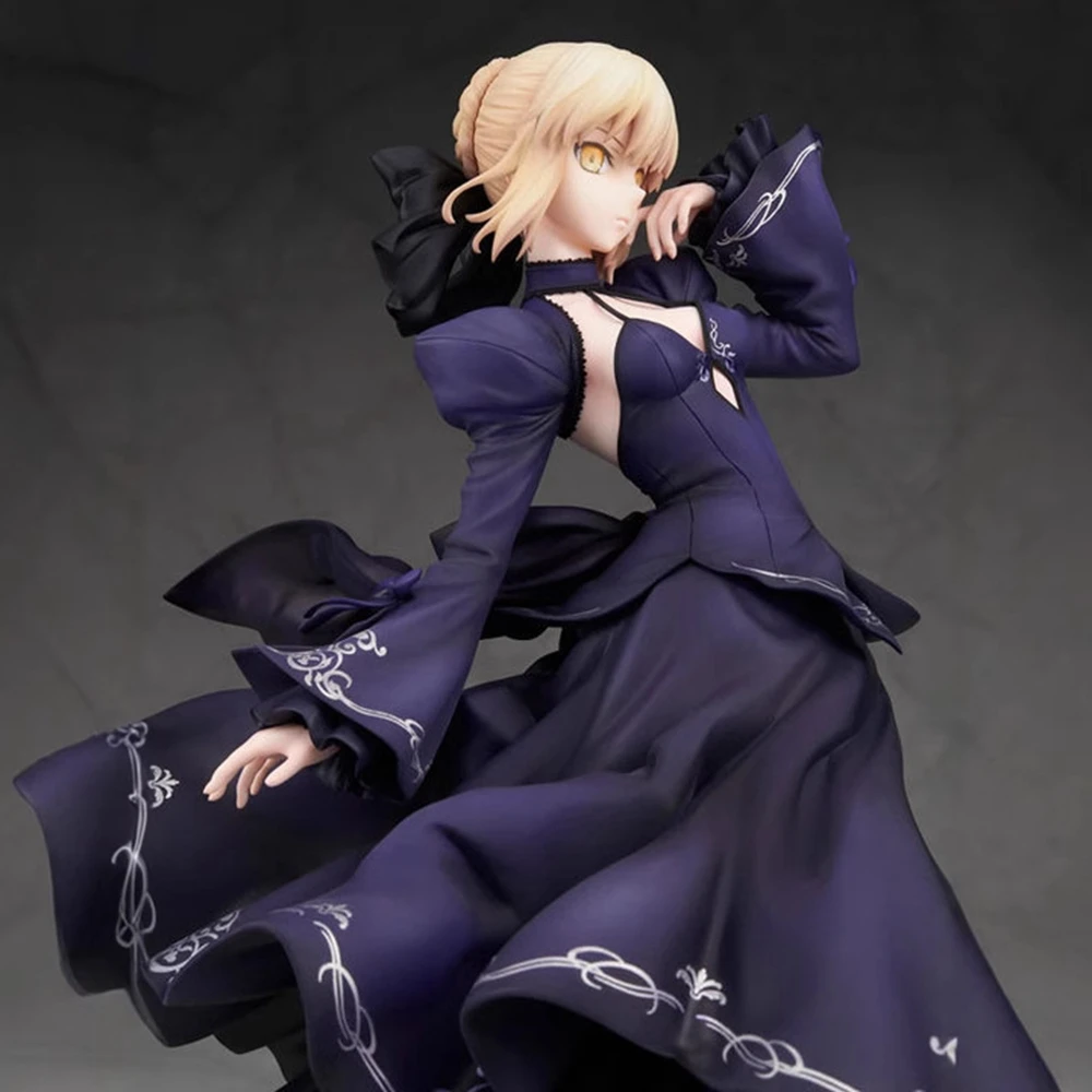 23CM Anime Gekijouban Fate/stay night Heaven's Feel Altria Pendragon Black Dress Up Saber Alter Model Toy Gift Action Figure PVC - Image 5