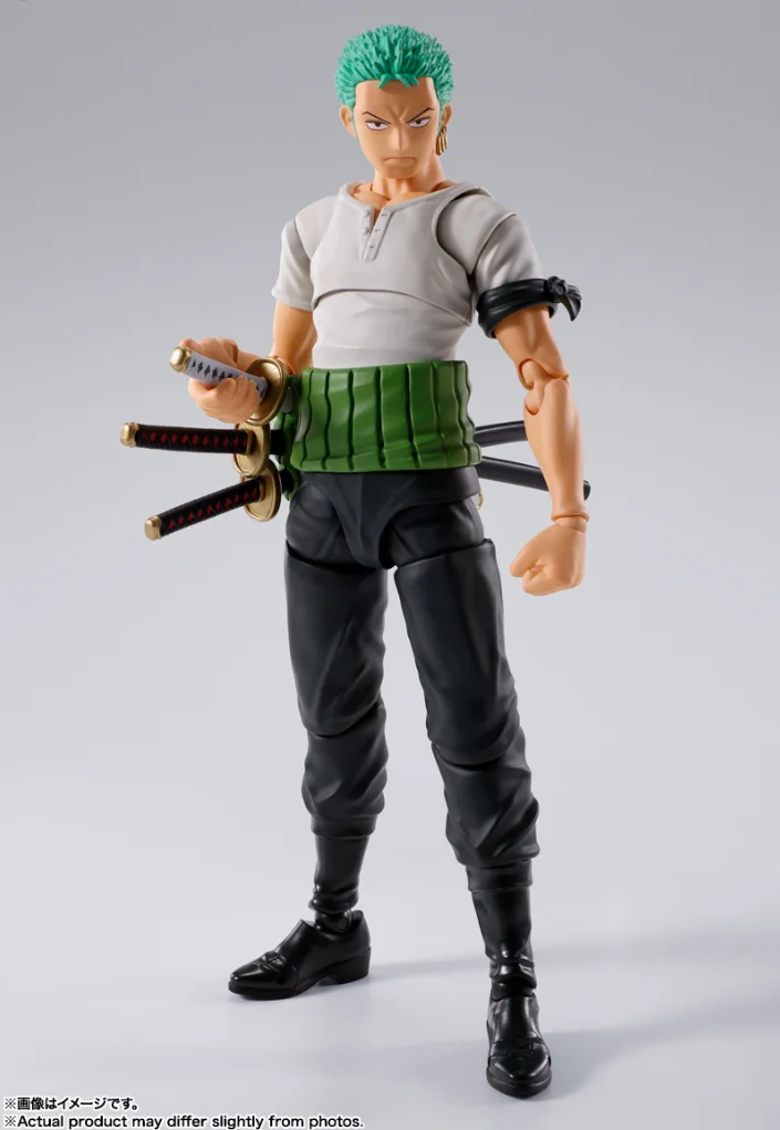 100% Original Bandai S.H.Figuarts SHF One Piece Monkey D. Luffy Romance Dawn in Stock Anime Collection of Action Figures Model - Image 3