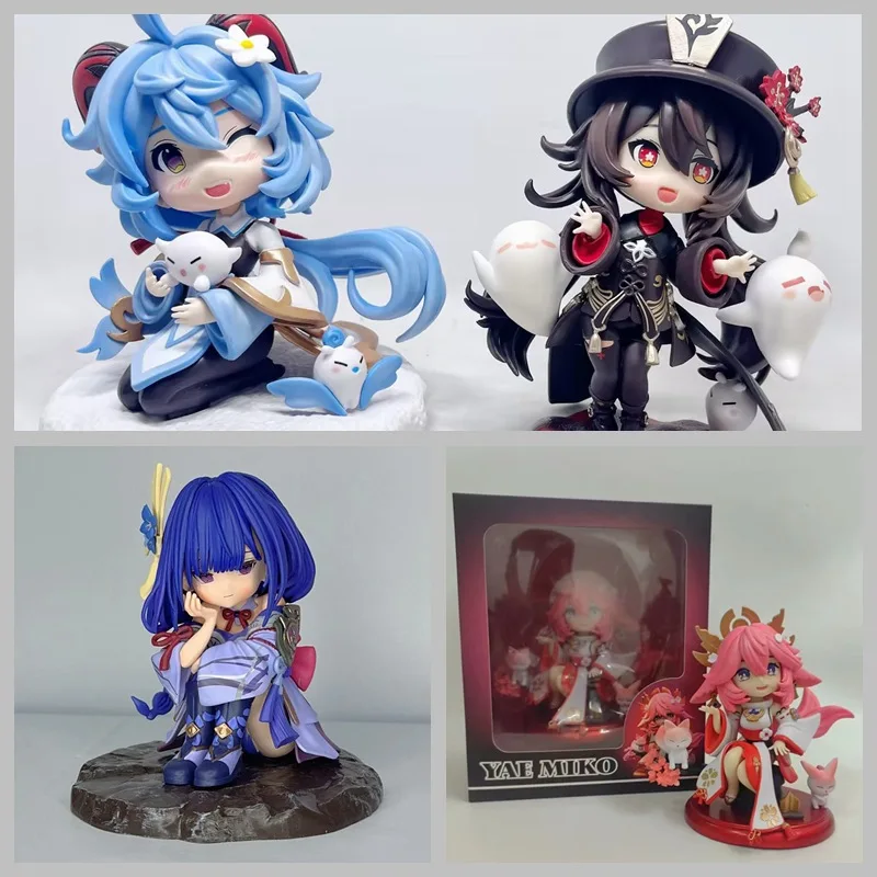 Genshin Impact Cute Chibi Ganyu Figure Boxed Anime Collectible Model Desktop Decoration For Anime Game Fans And Collectors