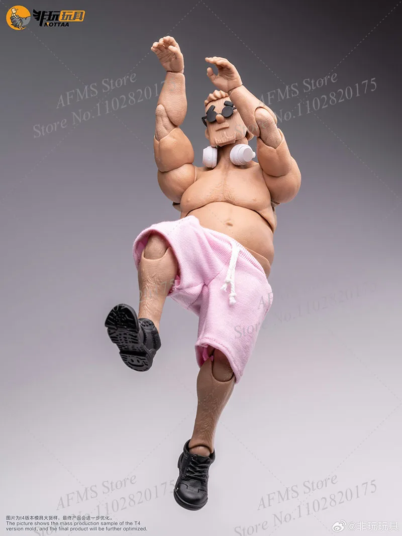 Notaman 1/12 Scale Collectible Figure Sport Middle-Aged Man Fitness Fanatic 17Cm Super Flexible Joint Action Figure Soldier - Image 6