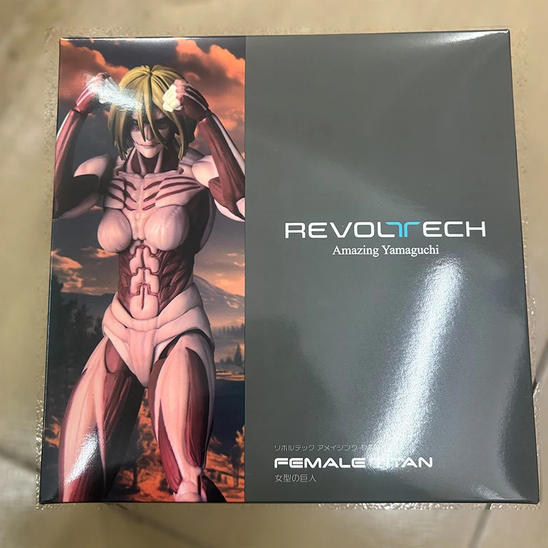 Kaiyodo Attack on Titan The Female Titan Annie Leonhart Revoltech Yamaguchi Anime Action Figures Figurine Ko Model Toys Gift