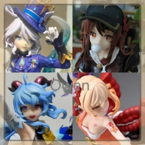 Mobile Game Furina Anime Ganyu Beautiful Girl Genshin Impact Figures Hu Tao Action Figure PVC Collection Birthday Decoration Toy
